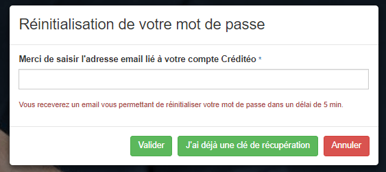 Comment modifier ou récupérer son mot de passe
